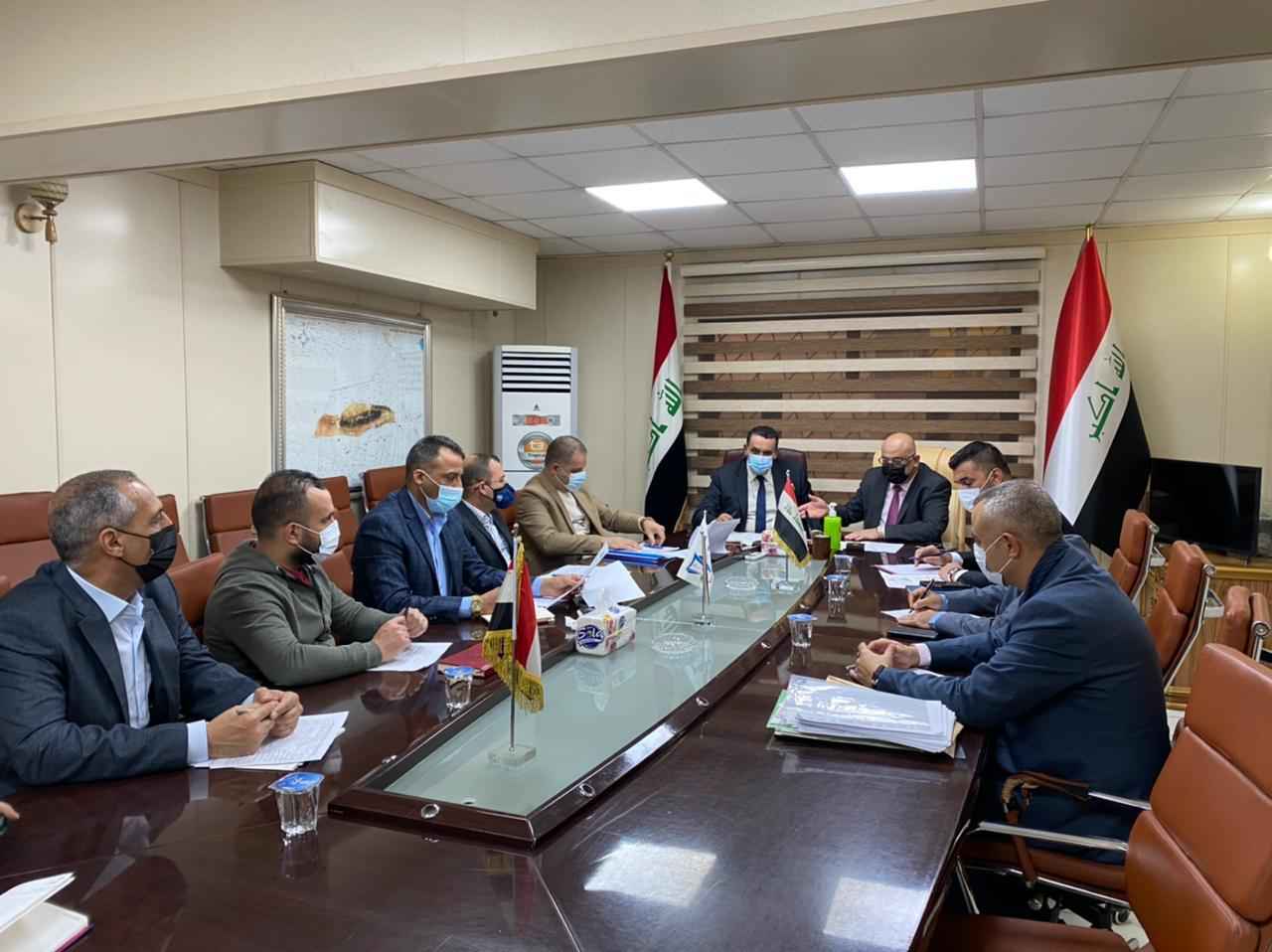 ادارة كركوك  تؤكد على اهمية تنفيذ المشاريع لأعادة اعمار المناطق المحررة .